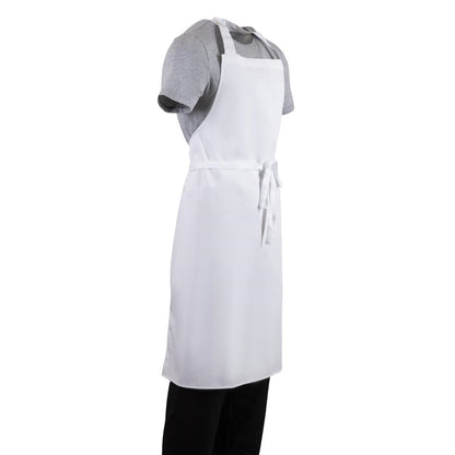 Whites Bib Apron Polycotton White XL • PAS-A522