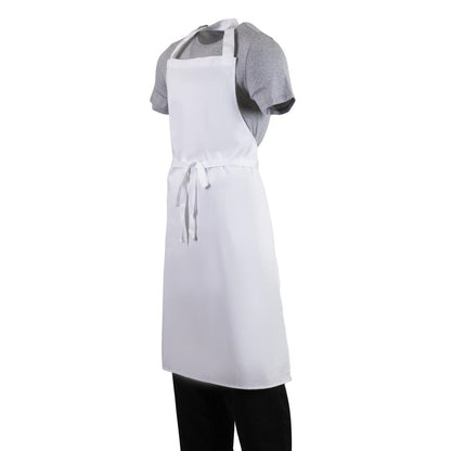 Whites Bib Apron Polycotton White XL • PAS-A522
