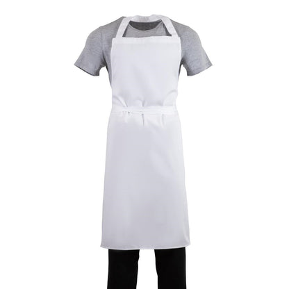 Whites Bib Apron Polycotton White XL • PAS-A522