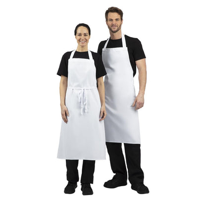 Whites Bib Apron Polycotton White XL • PAS-A522