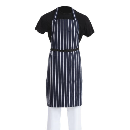 Whites Butchers Stripe Bib Apron Blue/White • PAS-A530