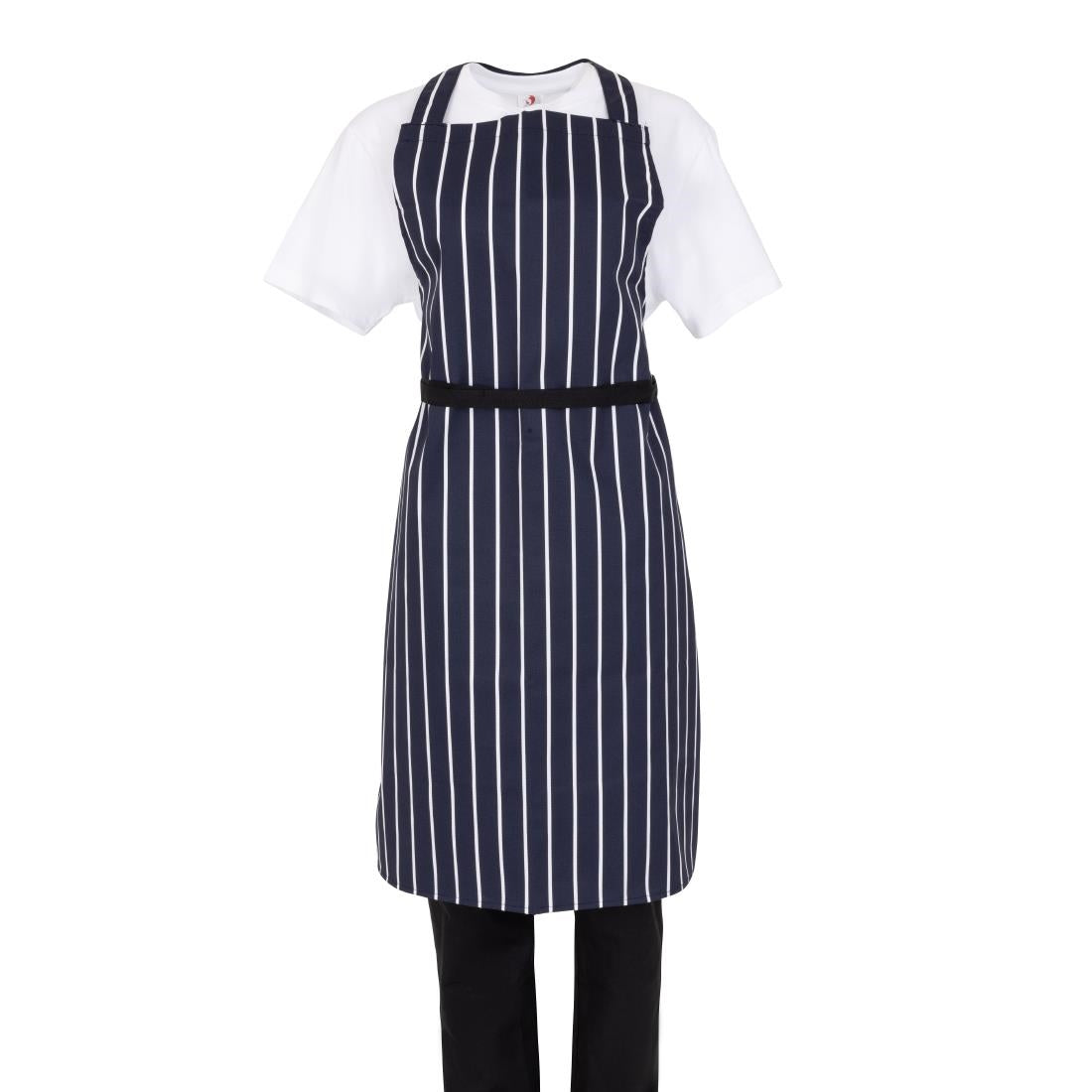Whites Butchers Stripe Bib Apron Blue/White • PAS-A530