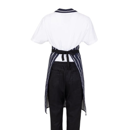 Whites Butchers Stripe Bib Apron Blue/White • PAS-A530