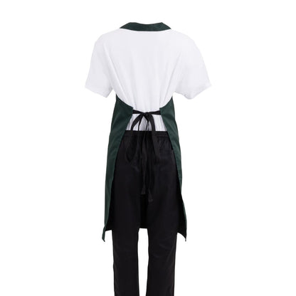 Whites Bib Apron Polycotton Green • PAS-A540