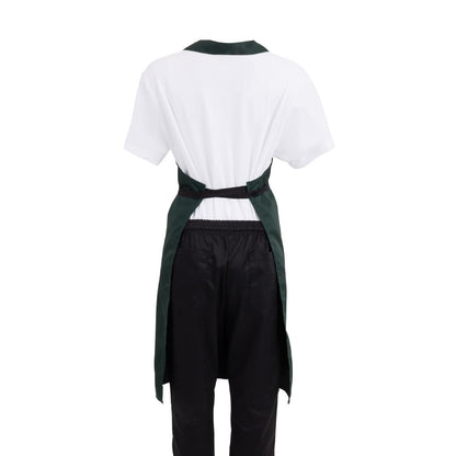 Whites Bib Apron Polycotton Green • PAS-A540
