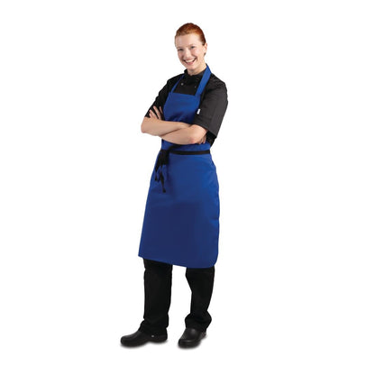 Whites Bib Apron Polycotton Blue • PAS-A542