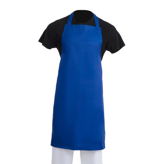 Whites Bib Apron Polycotton Blue • PAS-A542