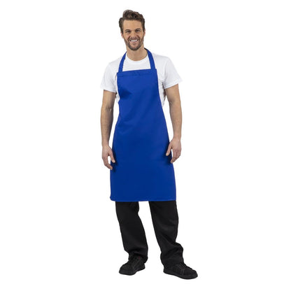Whites Bib Apron Polycotton Blue • PAS-A542