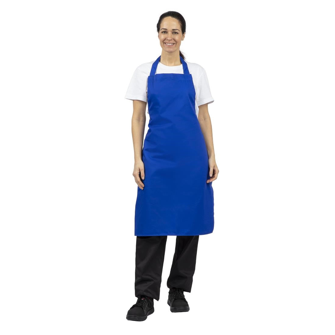 Whites Bib Apron Polycotton Blue • PAS-A542