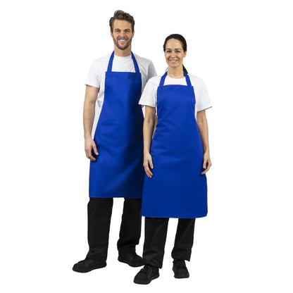 Whites Bib Apron Polycotton Blue • PAS-A542