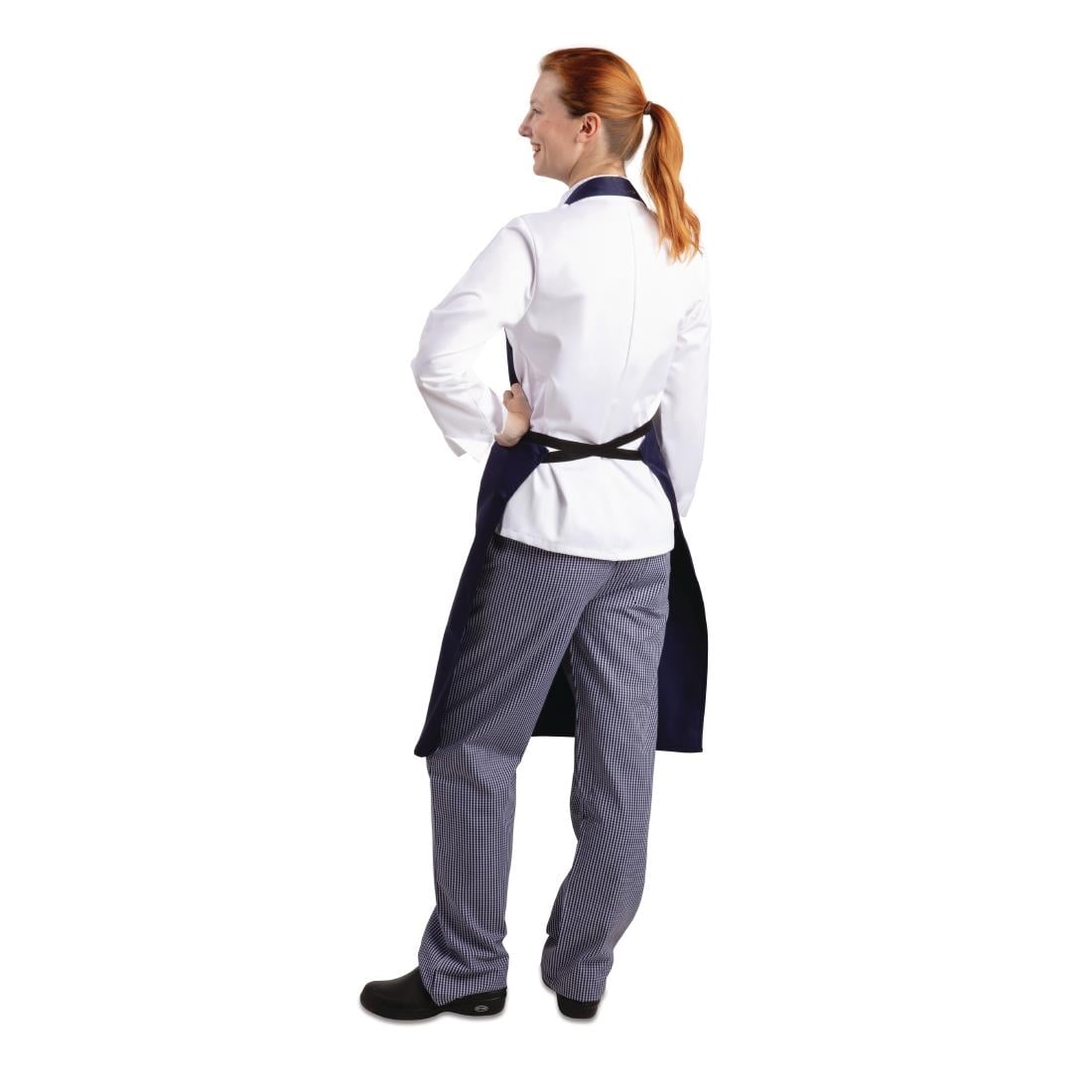 Whites Bib Apron Polycotton Navy Blue • PAS-A543