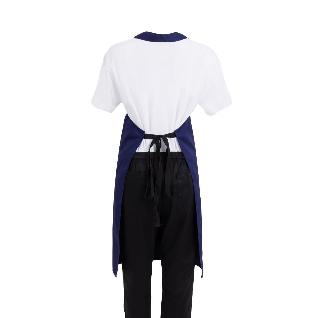 Whites Bib Apron Polycotton Navy Blue • PAS-A543