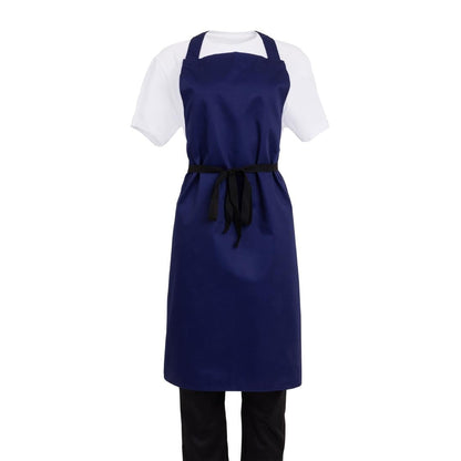 Whites Bib Apron Polycotton Navy Blue • PAS-A543