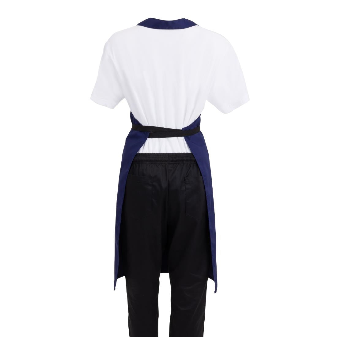 Whites Bib Apron Polycotton Navy Blue • PAS-A543