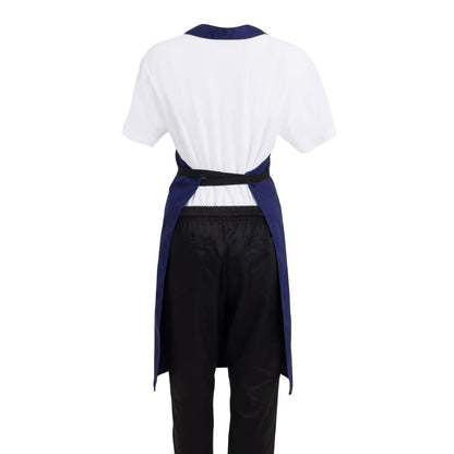Whites Bib Apron Polycotton Navy Blue • PAS-A543