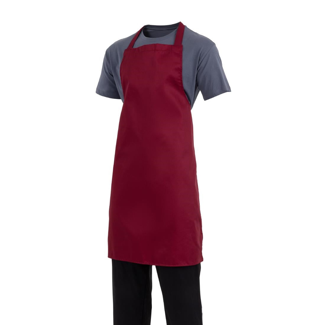 Whites Bib Apron Polycotton Burgundy • PAS-A557