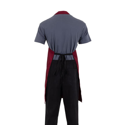 Whites Bib Apron Polycotton Burgundy • PAS-A557