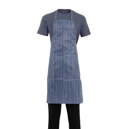 Whites Water Resistant Bib Apron Blue/White Stripe • PAS-A580