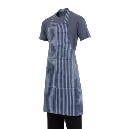 Whites Water Resistant Bib Apron Blue/White Stripe • PAS-A580