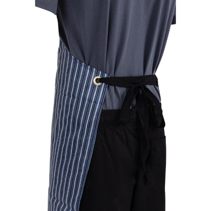 Whites Water Resistant Bib Apron Blue/White Stripe • PAS-A580