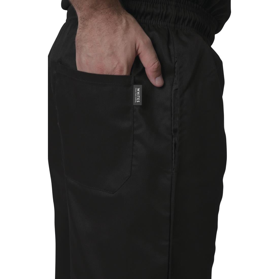 Whites Vegas Chef Pants Black XL (5 Pack) • PAS-JC420
