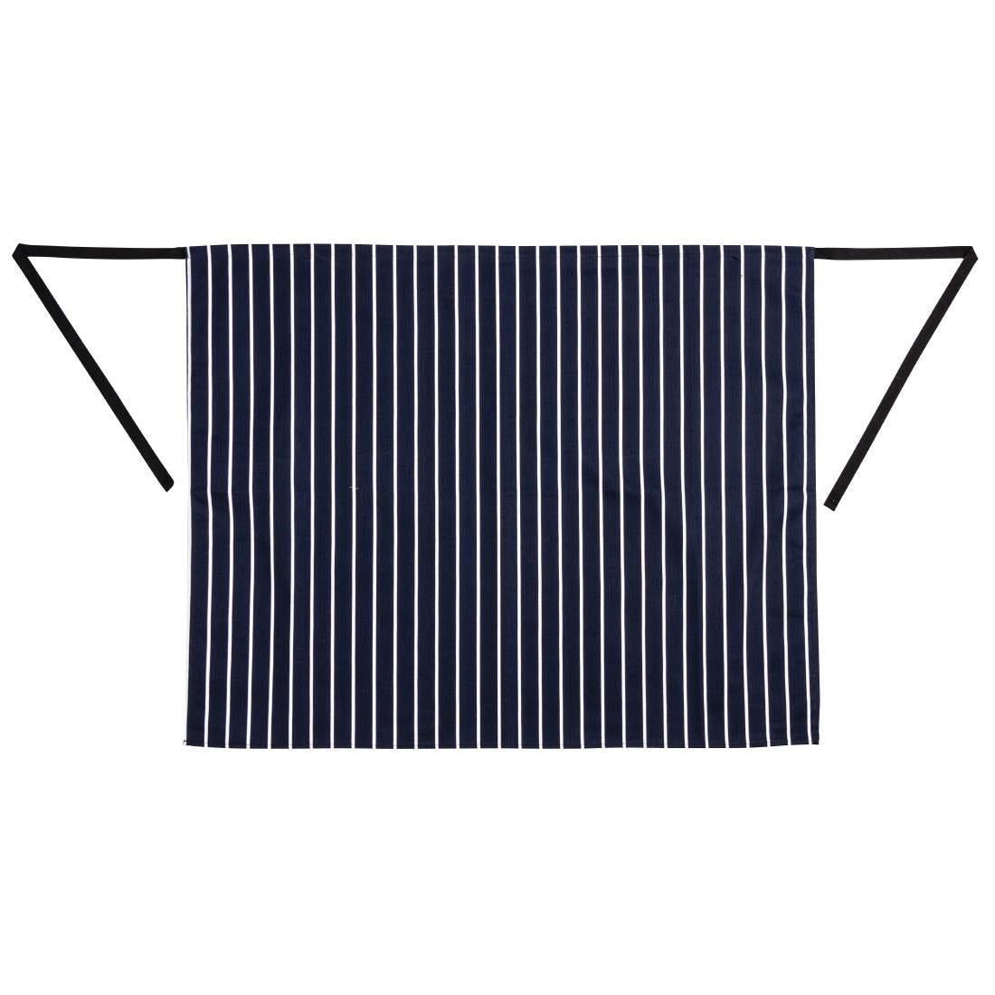 Whites Bistro Apron Blue/White Butchers Stripe • PAS-A647