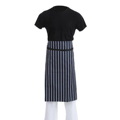 Whites Bistro Apron Blue/White Butchers Stripe • PAS-A647