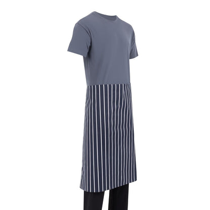 Whites Bistro Apron Blue/White Butchers Stripe • PAS-A647