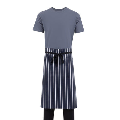 Whites Bistro Apron Blue/White Butchers Stripe • PAS-A647
