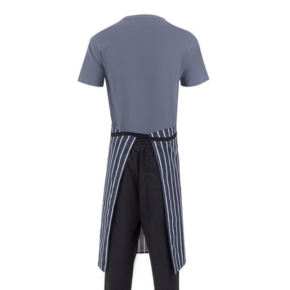 Whites Bistro Apron Blue/White Butchers Stripe • PAS-A647