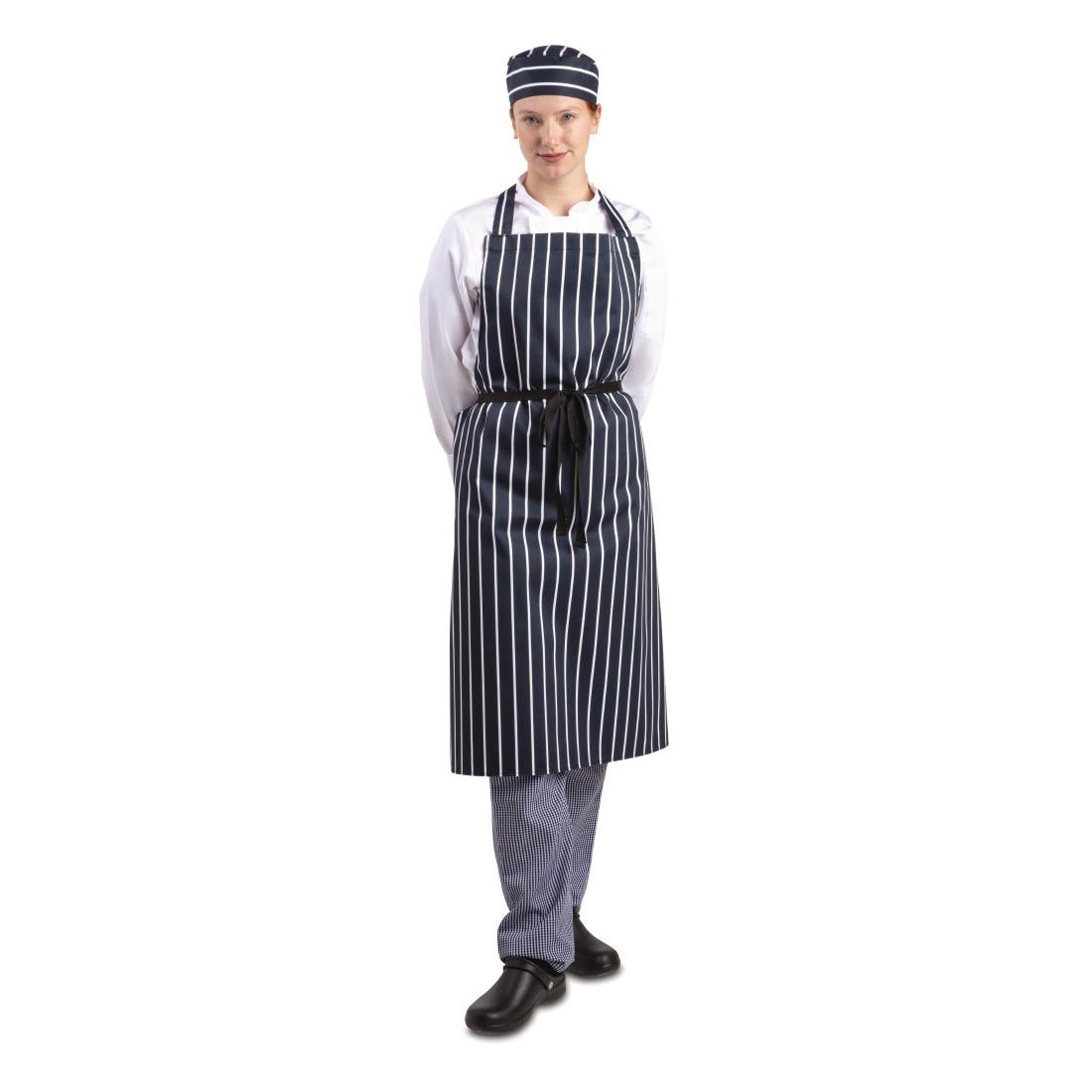 Whites Bib Apron Blue/White Butchers Stripe XL • PAS-A662