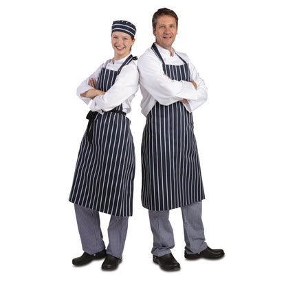 Whites Bib Apron Blue/White Butchers Stripe XL • PAS-A662