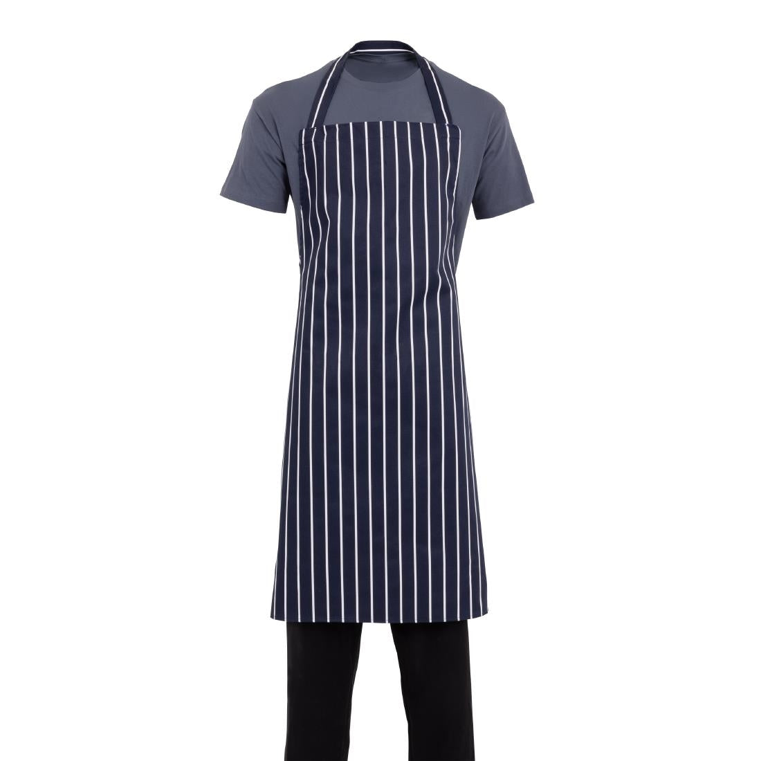 Whites Bib Apron Blue/White Butchers Stripe XL • PAS-A662