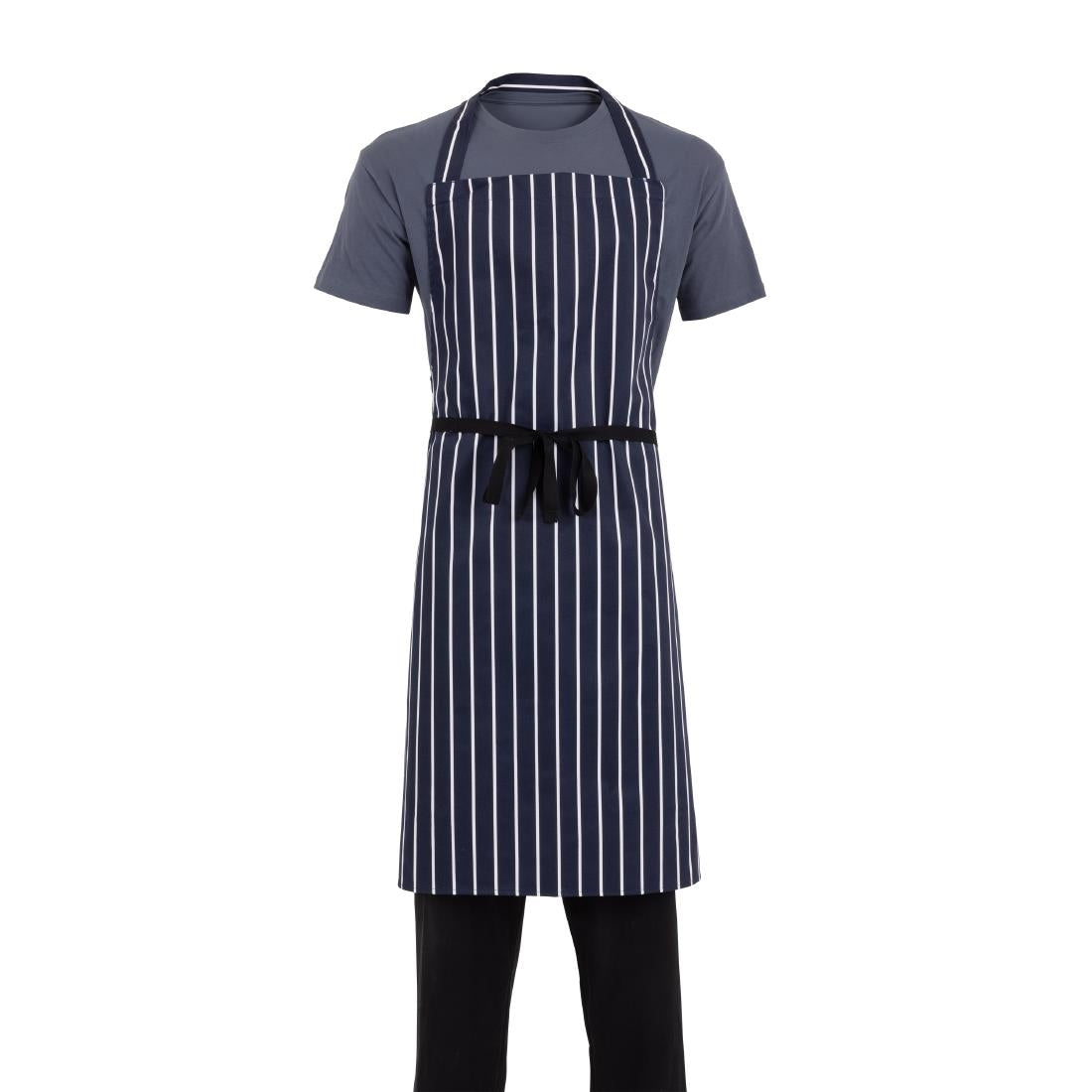 Whites Bib Apron Blue/White Butchers Stripe XL • PAS-A662