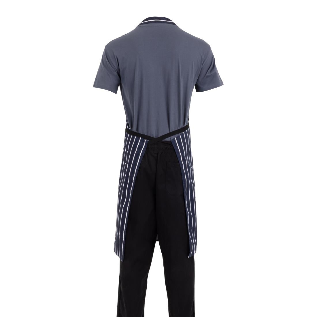 Whites Bib Apron Blue/White Butchers Stripe XL • PAS-A662