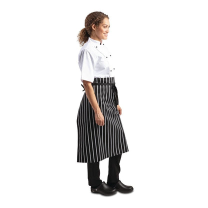 Whites Black & White Stripe Butchers Waist Apron (5 Pack) • PAS-JC259