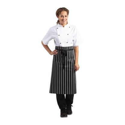 Whites Black & White Stripe Butchers Waist Apron (5 Pack) • PAS-JC259