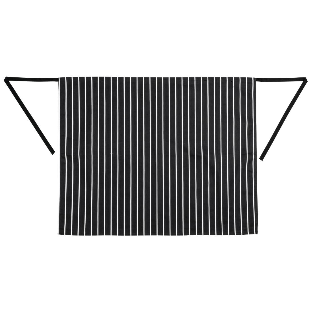 Whites Black & White Stripe Butchers Waist Apron (5 Pack) • PAS-JC259