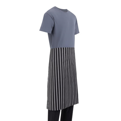 Whites Bistro Apron Black/White Butchers Stripe • PAS-A938