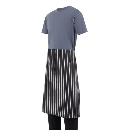 Whites Bistro Apron Black/White Butchers Stripe • PAS-A938