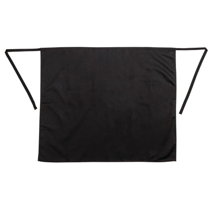 Whites Bistro Apron Polycotton Black with Pocket • PAS-A968