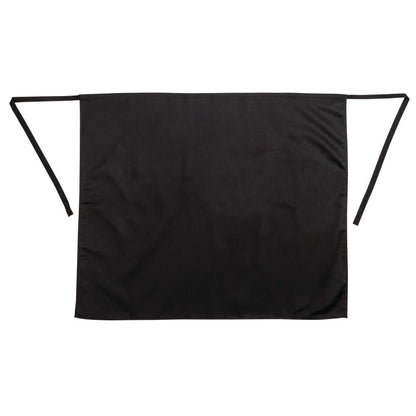Whites Bistro Apron Polycotton Black with Pocket • PAS-A968