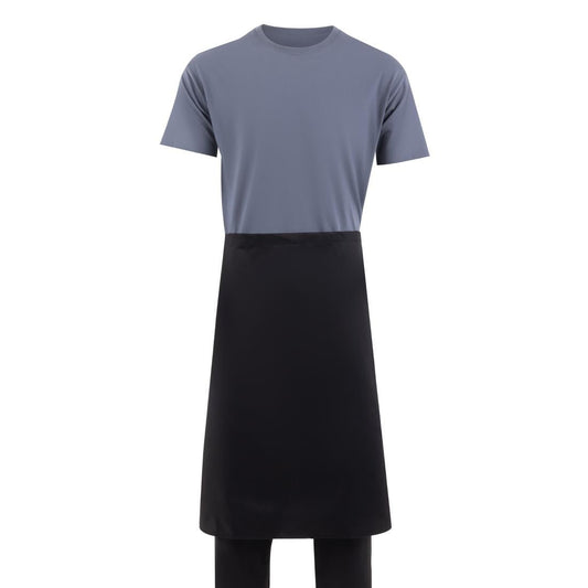 Whites Bistro Apron Polycotton Black with Pocket • PAS-A968