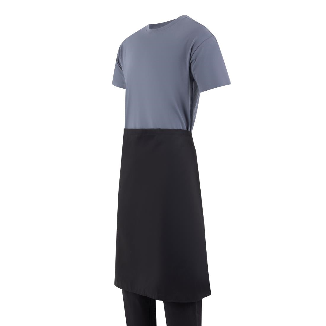 Whites Bistro Apron Polycotton Black • PAS-A968