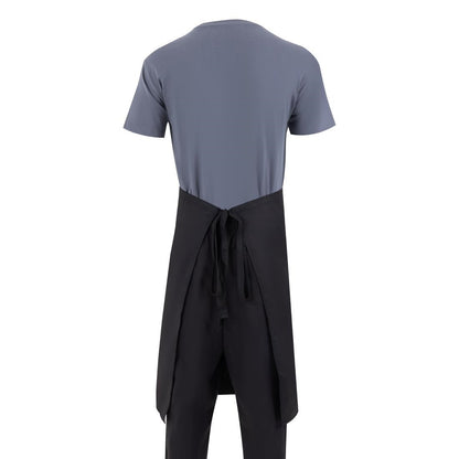 Whites Bistro Apron Polycotton Black with Pocket • PAS-A968