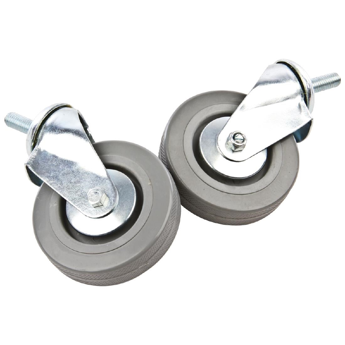 Vogue Castors for Stainless Steel Trolleys (2 Pack) • PAS-AC679
