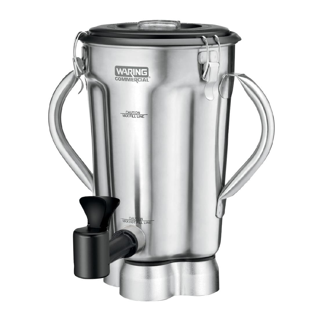 Waring Two-Handle 4Ltr Stainless Steel Container with Blade Assembly Lid & Spigot • PAS-AF919
