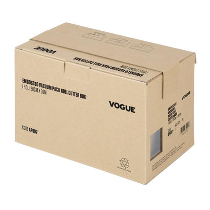 Vogue Vacuum Pack Roll with Cutter Box (Embossed) 200mm width • PAS-AP907