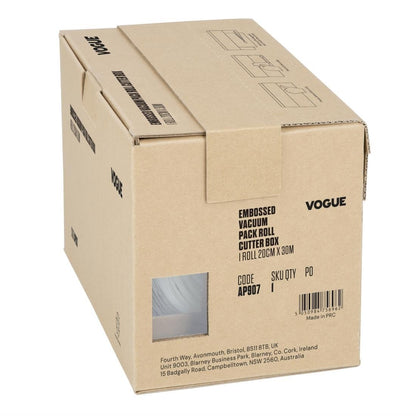 Vogue Vacuum Pack Roll with Cutter Box (Embossed) 200mm width • PAS-AP907