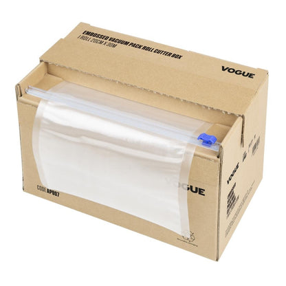 Vogue Vacuum Pack Roll with Cutter Box (Embossed) 200mm width • PAS-AP907